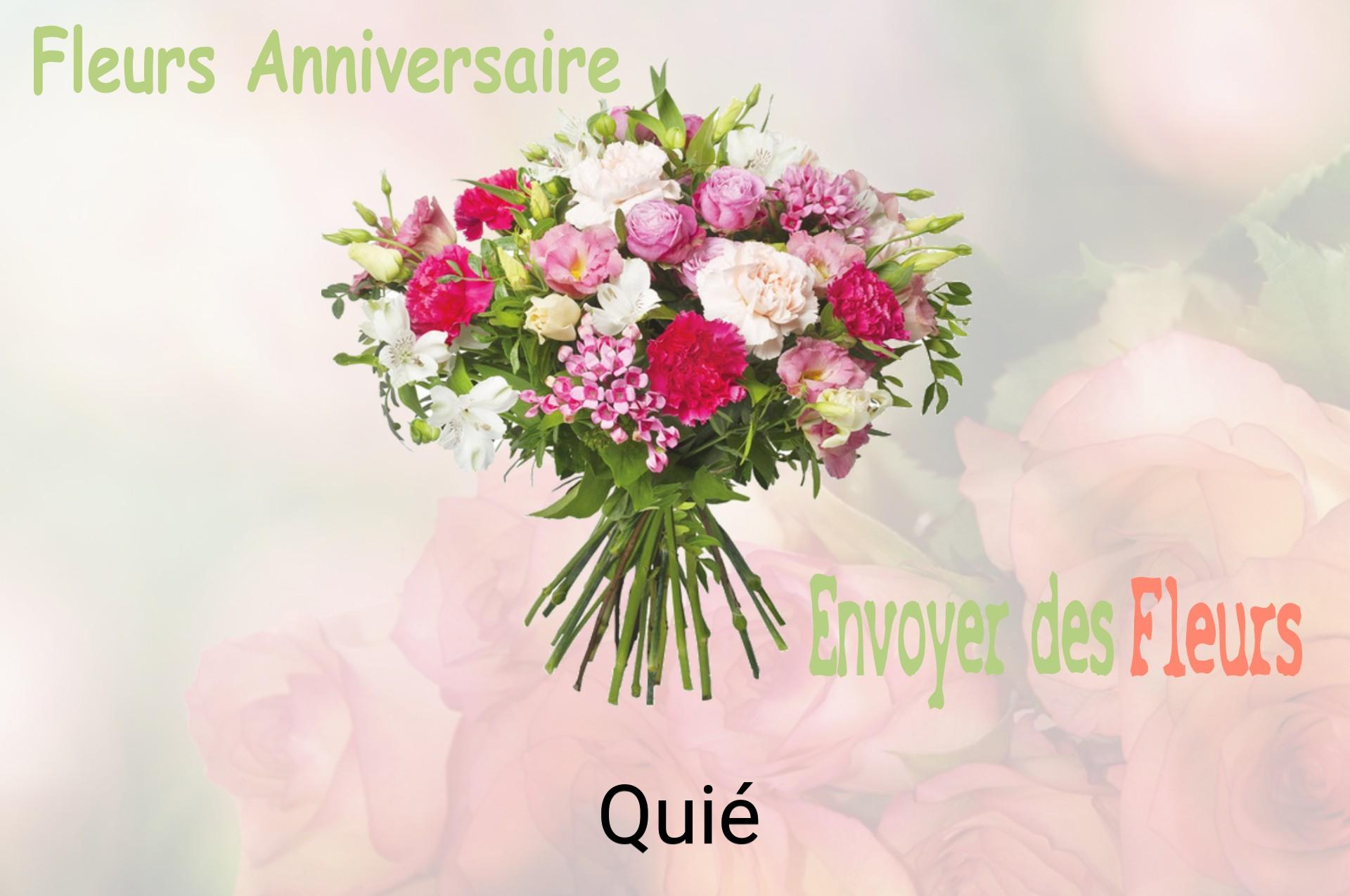 Bouquet de fleurs d’anniversaire livré à Quié
