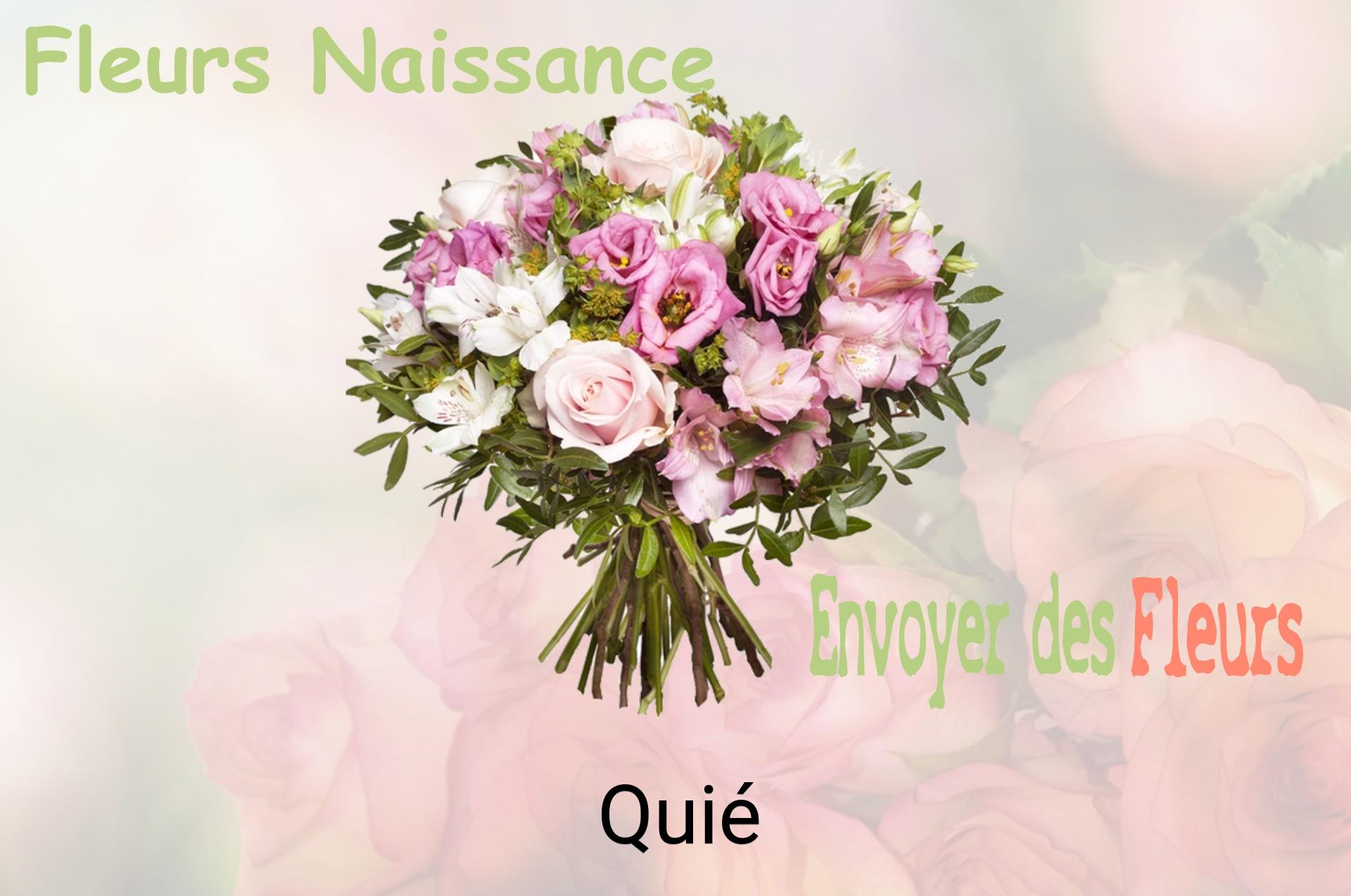 Bouquet de fleurs de naissance livré à Quié